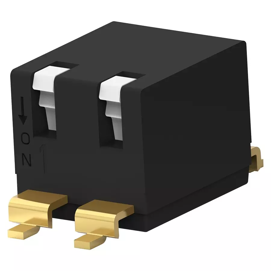 ALCOSWITCH - TE CONNECTIVITY Dip Switch, 8Pos, Spst, Slide, Smd, EDS08SGNNTU04Q