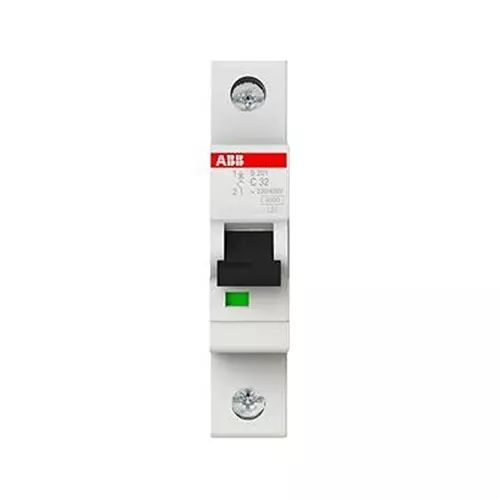 ABB Circuit Breaker, Thermal Mag, 1 Pole, S201-C32