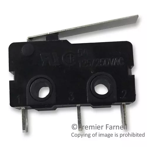 Honeywell Microswitch Straight Lever Spdt 5A 250V, ZM50E10C01