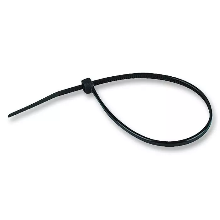 PRO POWER Cable Tie, 100 mm, Pa66, Pk100, Black, 0301CV-100W (Pack of 100)