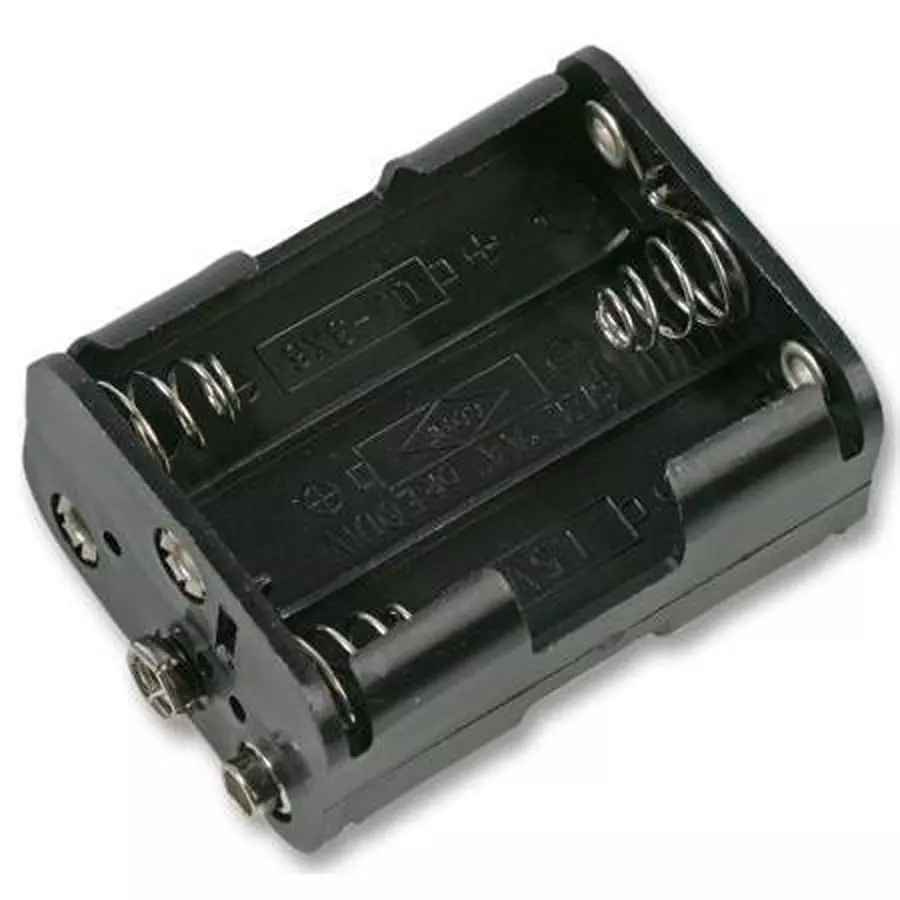 PRO POWER 6Xaa Snap Fit Battery Holder, 28-12571