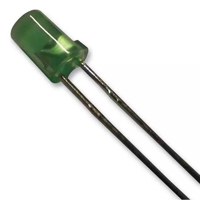 KINGBRIGHT LED, Flat Top, 4 mm, Green, L-1413GDT (Pack of 5)
