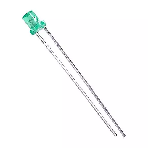 KINGBRIGHT LED, 5 mm, Green, L-493GT (Pack of 5)