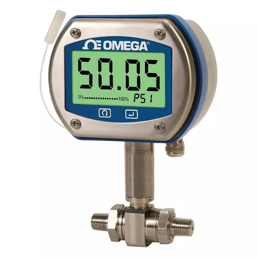 Omega Digi Pressure Gauge, 50Psi, 1/4"-18 Npt, DPG409-050DWU.