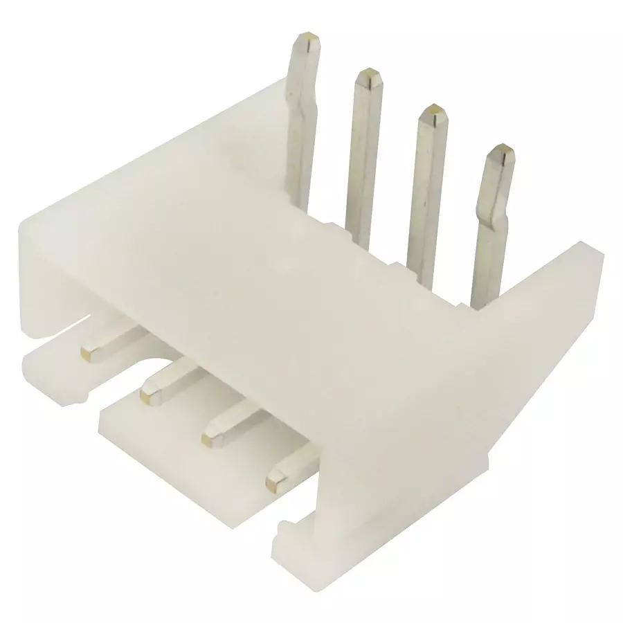 JST (JAPAN SOLDERLESS TERMINALS) Header, Right Angle, 4Way, S4B-XH-A (LF)(SN) (Pack of 100)