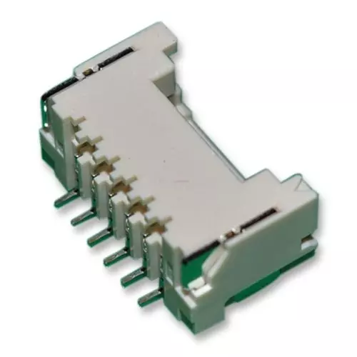 JST (JAPAN SOLDERLESS TERMINALS) Connector, Header, 6Pos, 1Row, 1.5 mm, SM06B-ZESS-TB(LF)(SN)