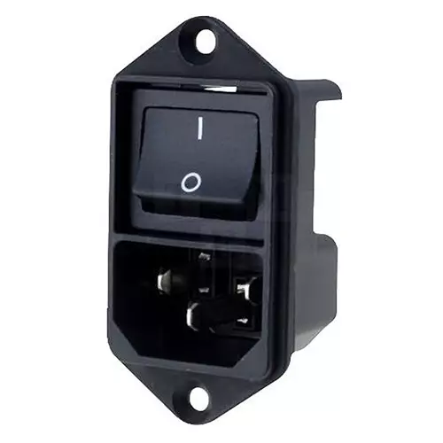 SCHURTER Connector. Iec, Switched, 4302.2001