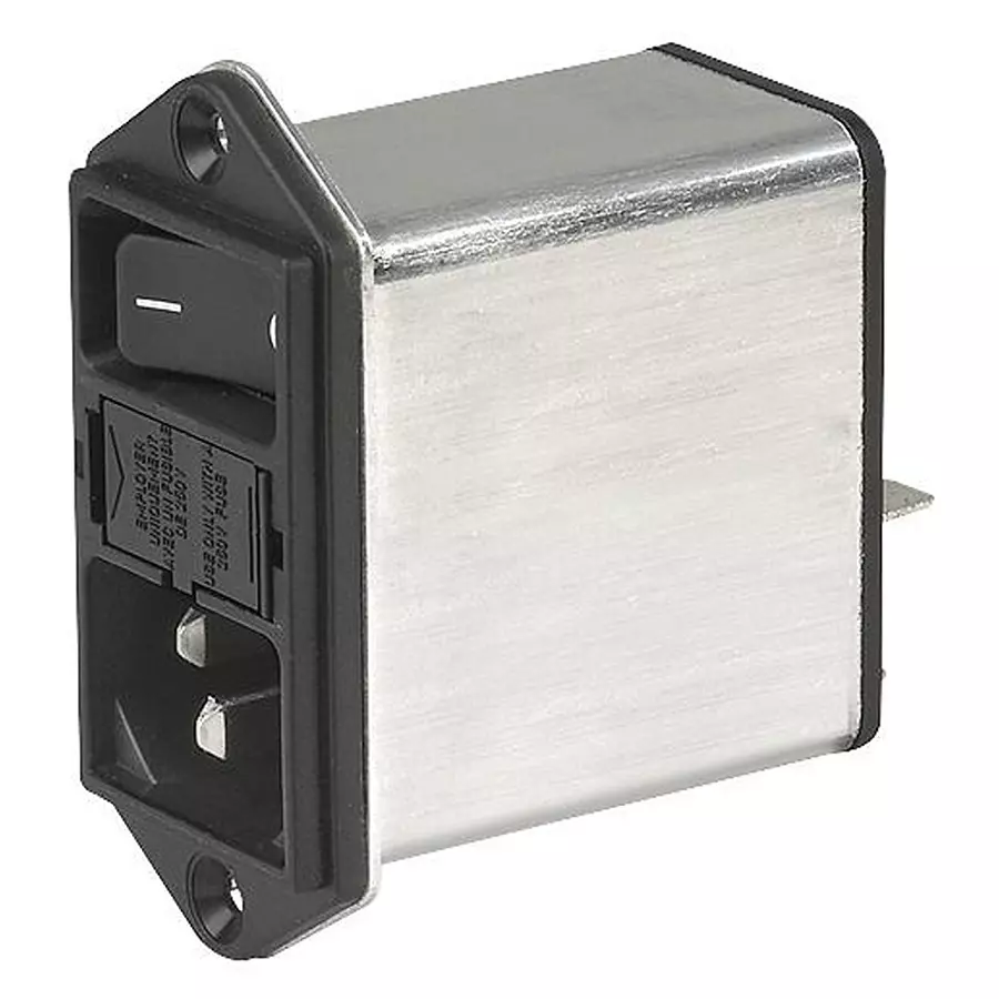 SCHURTER Inlet Filter, Iec, C14, Dd12, 2A, DD12.2111.111