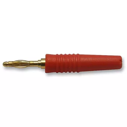 Multicomp BANANA PLUG, 10A, 2MM, CABLE, RED, 25.205.1