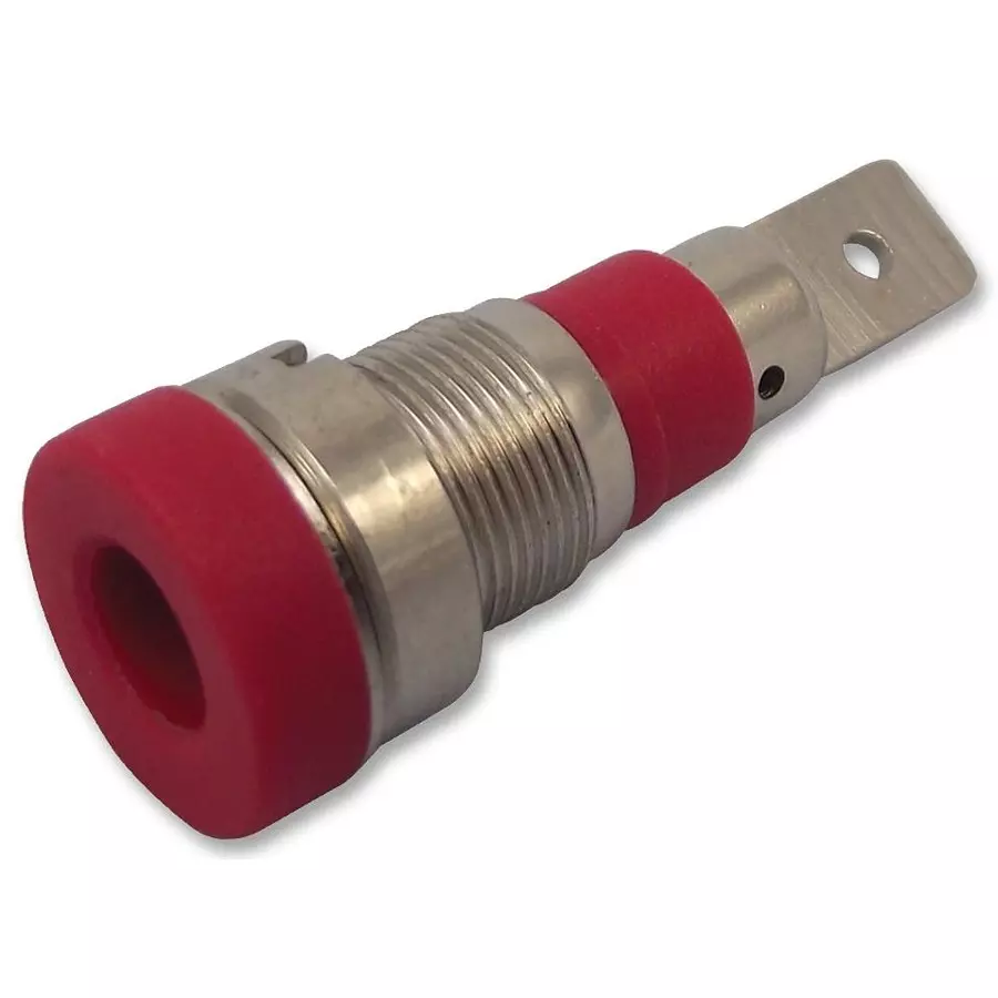 Multicomp SOCKET, 4MM, RED, 24.241.1