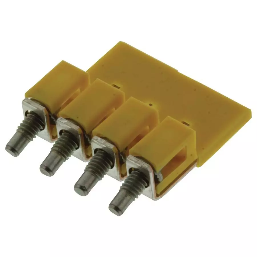Weidmuller TERMINAL BLOCK JUMPER, 4WAY, 5.1MM, 1053860000..