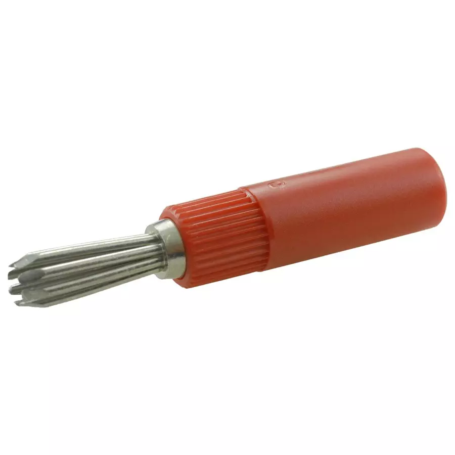 Weidmuller BANANA PLUG, SOLDER, RED, 0299600000
