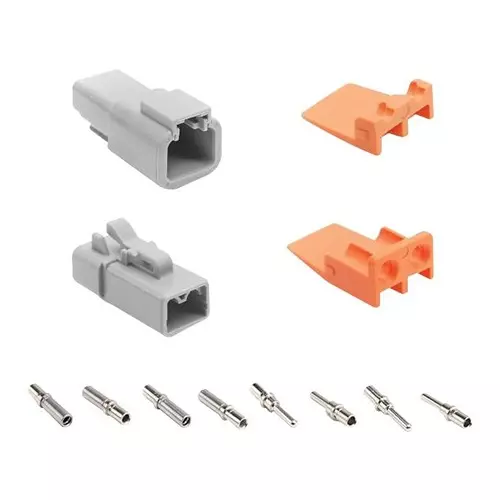 AMPHENOL SINE/TUCHEL KIT, PLUG & RCPT CONN/WEDGELOCK/CONTACT, ATP2PS-CKIT