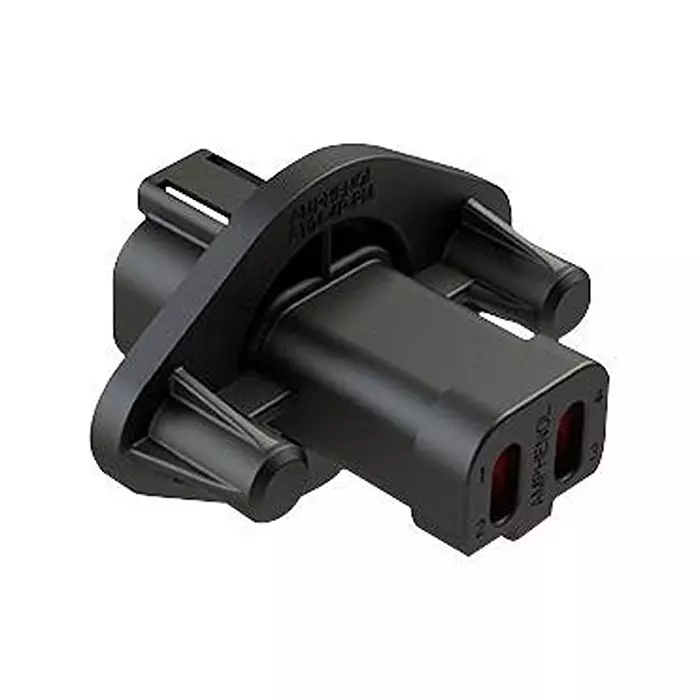 AMPHENOL SINE/TUCHEL RCPT HOUSING, 4POS, THERMOPLASTIC, BLK, AT04-4P-PM13