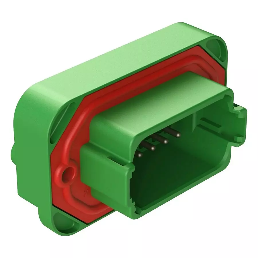 AMPHENOL SINE/TUCHEL AUTOMOTIVE CONN, 12POS, RCPT, 13A, 250V, AT15-12PC-BM04