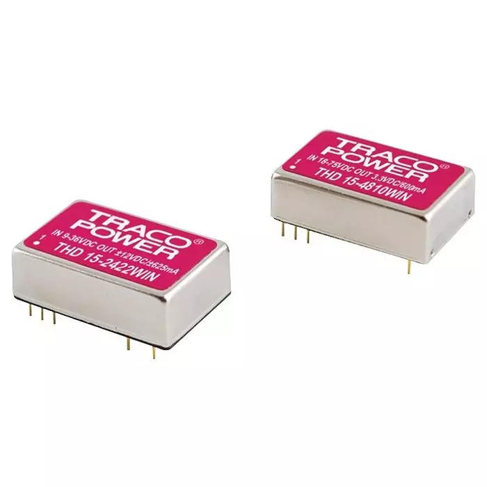 TRACO POWER DC/DC, 5.1V, 3A, THD 15-2411WIN
