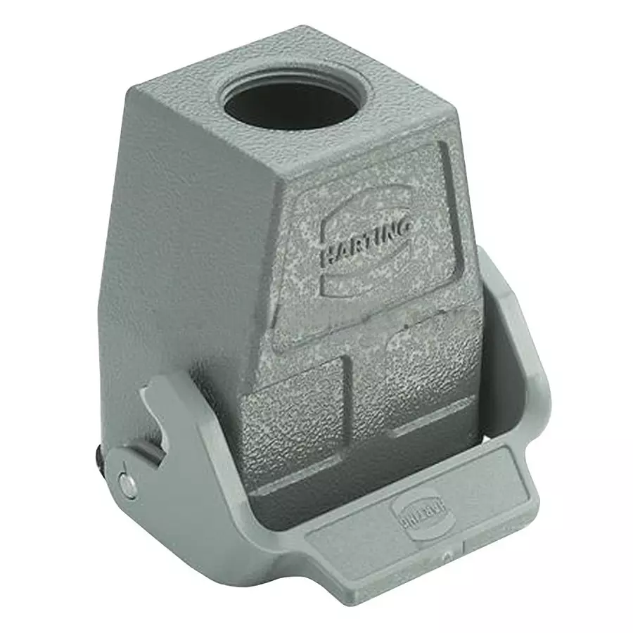 Harting Heavy Duty Hoods / Housings / Bases HOOD, 6B, TOP ENTRY, ALUMINIUM, 19300060756