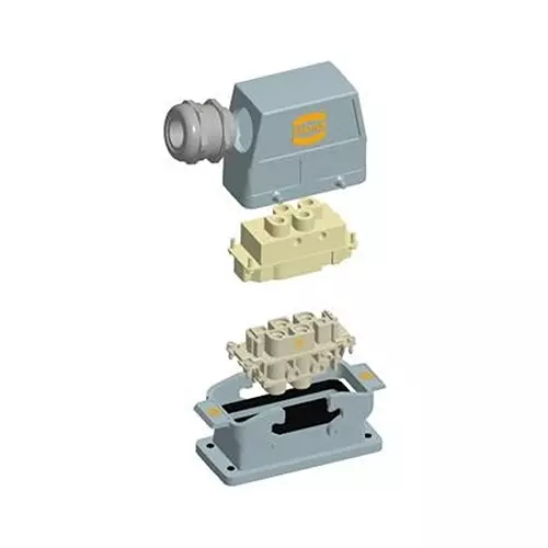 Harting Connector Kits HDC POWER KIT, 4P+2S+GND, DOUBLE LEVER, 73101000009