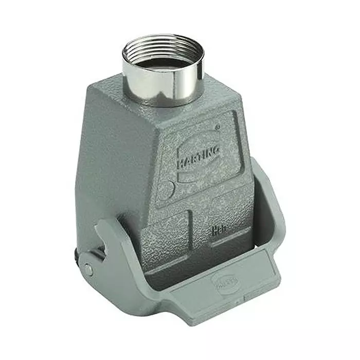 Harting Heavy Duty Hoods / Housings / Bases HEAVY DUTY CONN, 1 LEVER, SIZE 6B, 09300060753
