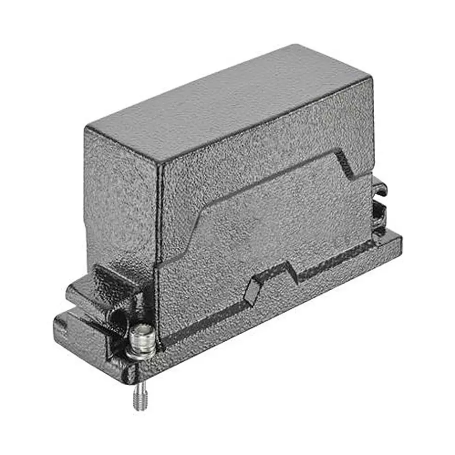 Harting Heavy Duty Hoods / Housings / Bases HEAVY DUTY HOOD, SCREW, SIZE 24B, ALUM, 19405240513