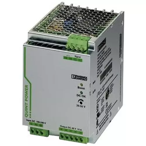 Phoenix Contact AC / DC DIN Rail Mount Power Supplies PSU, DIN RAIL, 48V, 10A, 2866682