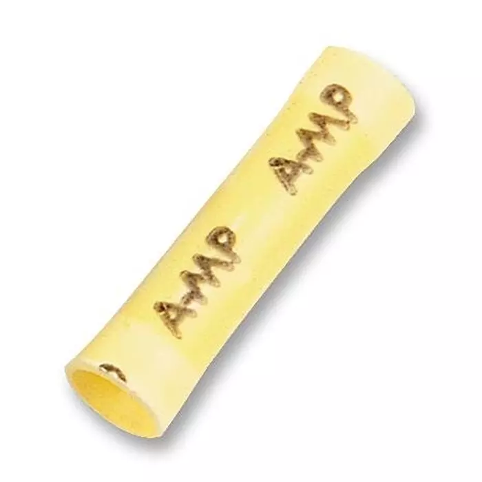 AMP - TE CONNECTIVITY CRIMP TERMINAL, BUTT, YELLOW, 34072 (Pack 10)