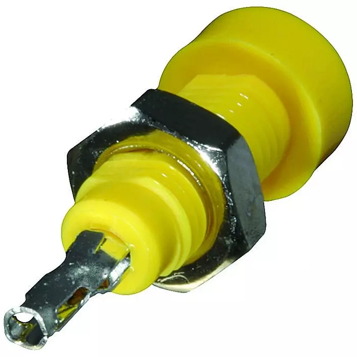 JOHNSON TIP JACK, 5700V, 10A, YELLOW, 105-0807-001