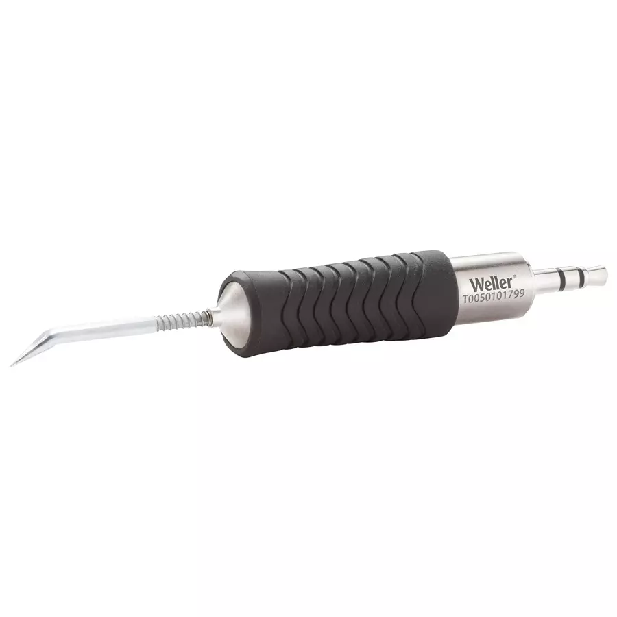 WELLER SOLDERING TIP, CONICAL/BENT, 0.1MM, RTP 001 C X MS