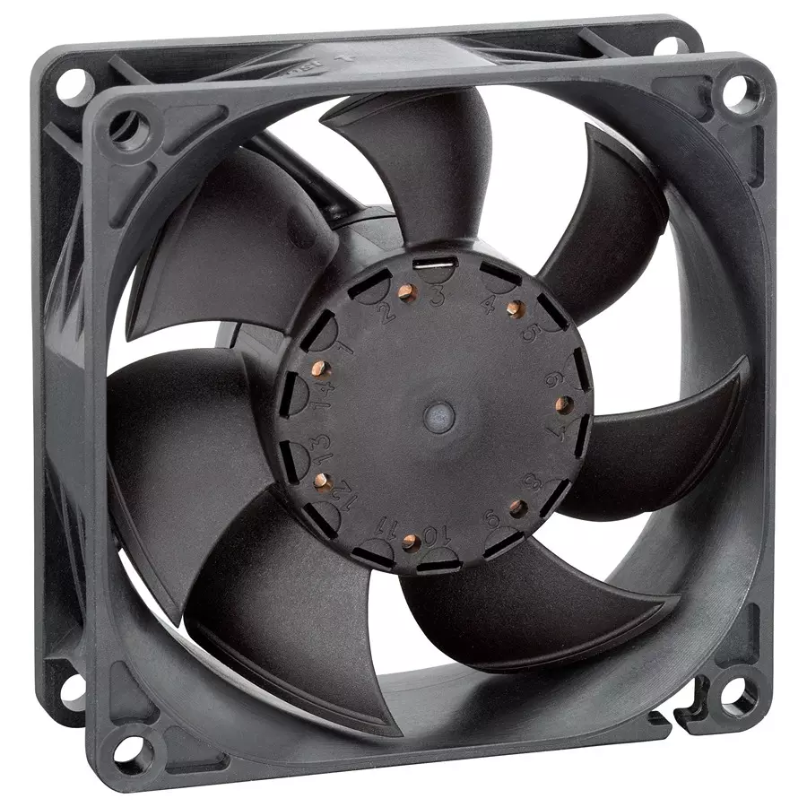 ebmpapst AXIAL FAN, 80MM, 24VDC, 68.8CFM, 50DBA, 8454/2H4P