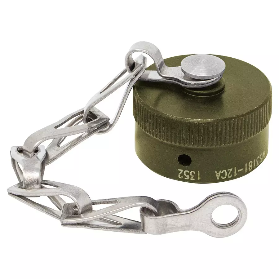 AMPHENOL PCD DUST CAP W/CHAIN, SIZE 14, MS3181-14CW