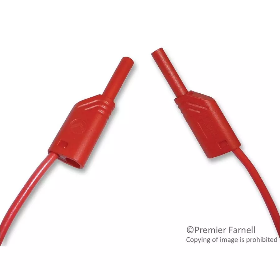 HIRSCHMANN TEST LEAD, RED, 2M, 1KV, 10A, 975698701