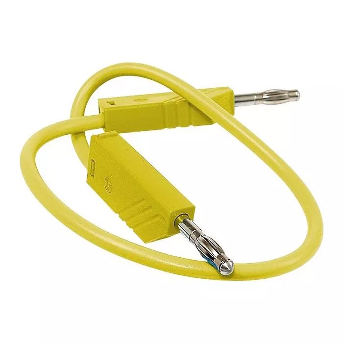 HIRSCHMANN TEST LEAD, YELLOW, 500MM, 60V, 32A, 934061103
