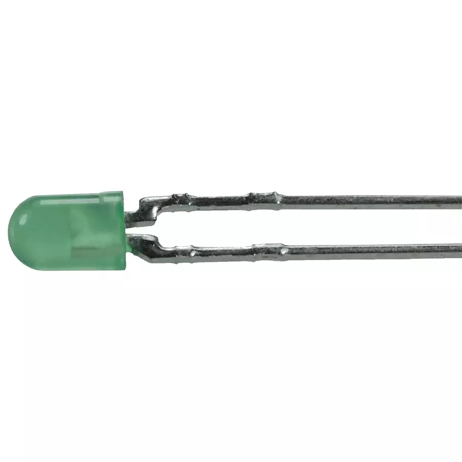 VCC LED, GREEN, T-1 (3MM), 16MCD, 562NM, 4303F5