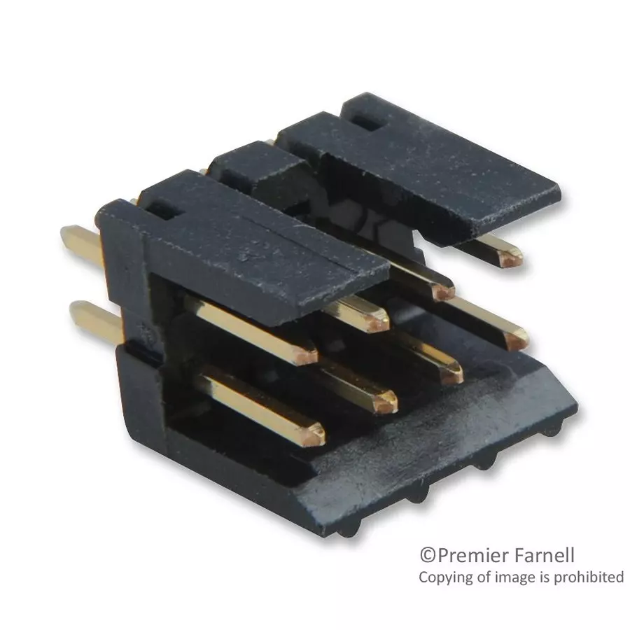 AMPHENOL COMMUNICATIONS SOLUTIONS WIRE-BOARD CONNECTOR, HEADER, 8 POSITION, 2.54MM, 69168-108HLF