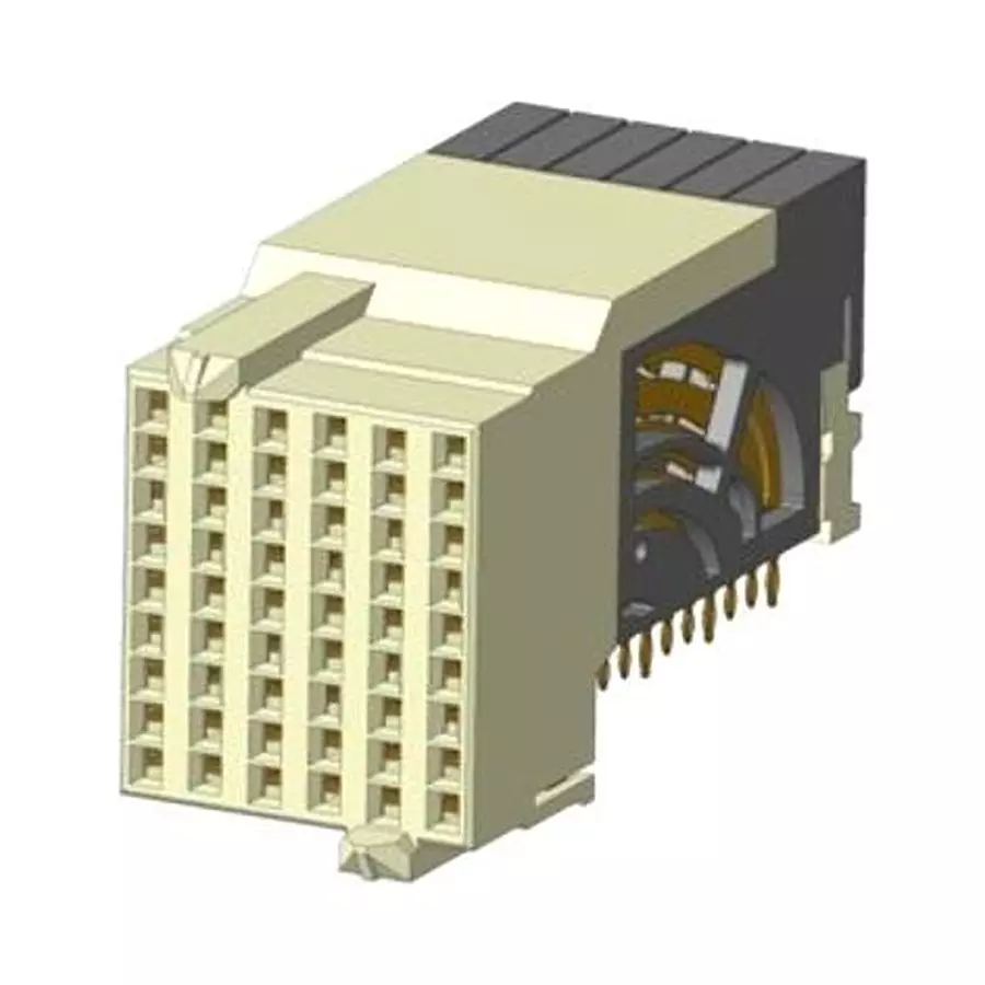 AMPHENOL COMMUNICATIONS SOLUTIONS BACKPLANE CONN, RCPT, 54POS, 9ROW, 10155256-101LF