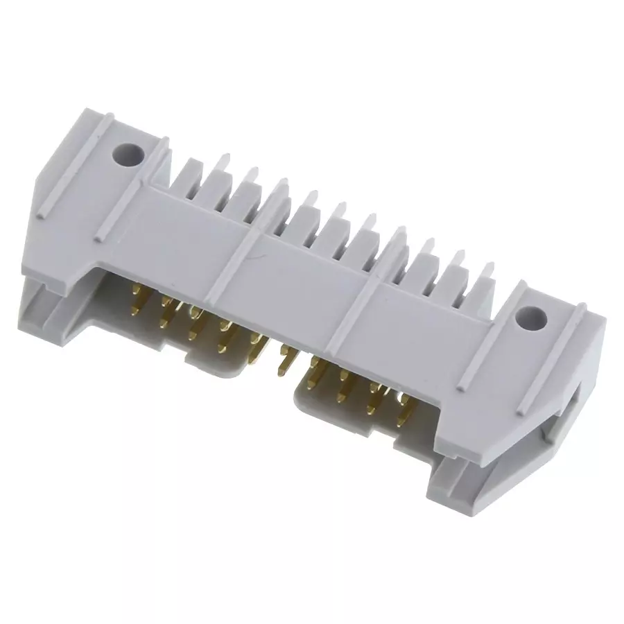 AMPHENOL COMMUNICATIONS SOLUTIONS CONN, HEADER, 20POS, 2ROW, 2.54MM, 71918-020LF