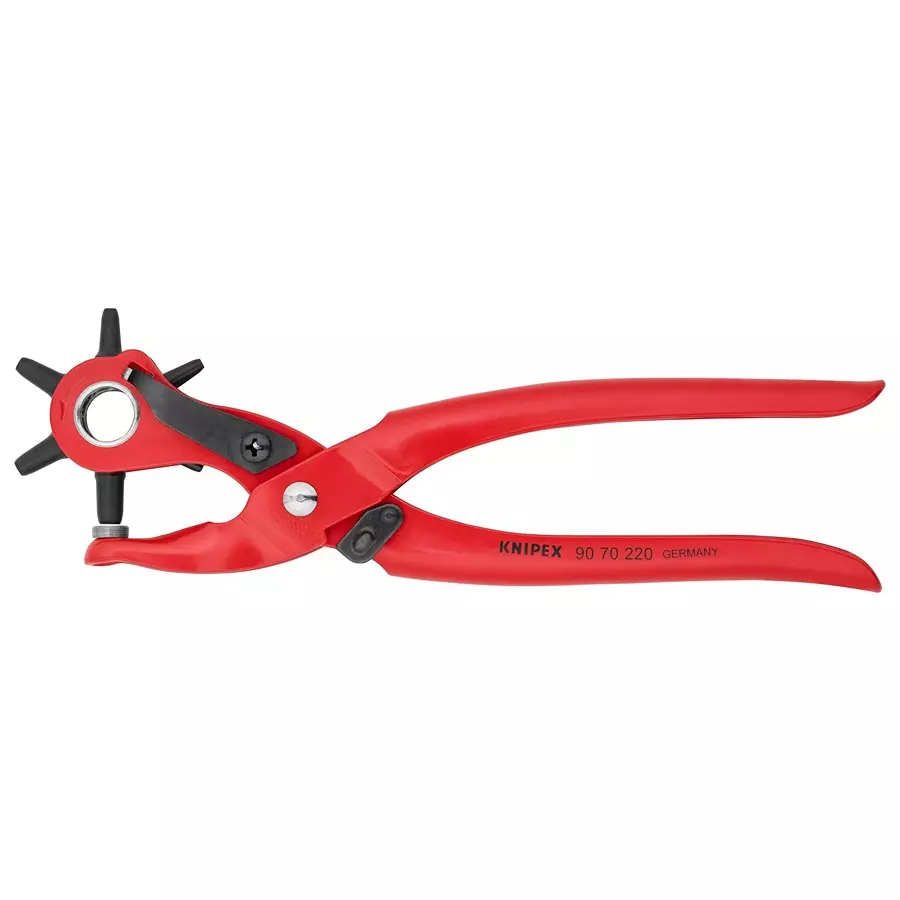 KNIPEX PUNCH PLIERS, REVOLVING, 2-5MM DIAMETER, 90 70 220
