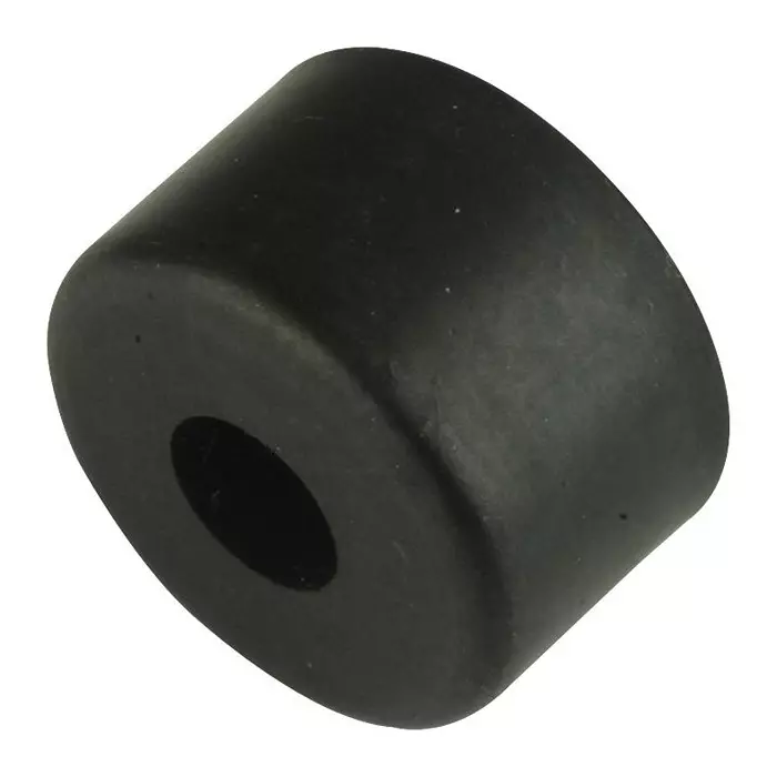 KEYSTONE RECESSED BUMPER, RUBBER, ROUND, BLACK, 722