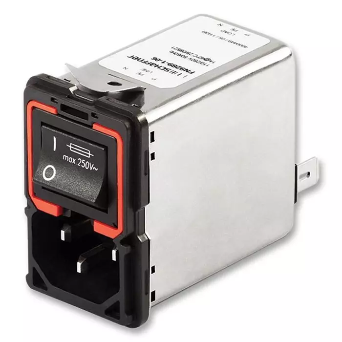 SCHAFFNER - TE CONNECTIVITY CONNECTOR, POWER ENTRY, PLUG, 10A, 250V, 812339-SF
