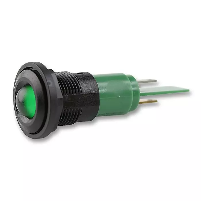 CML INNOVATIVE TECHNOLOGIES LED INDICATOR, 24VDC, GREEN, 19371351