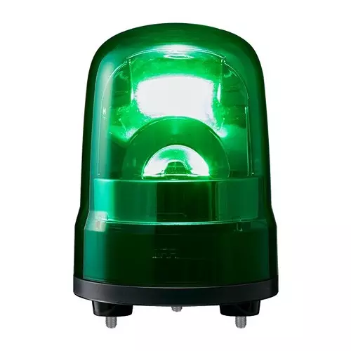 PATLITE (U.S.A.) Beacon, Flash/Rotate, Grn, 100Mm, 24Vdc, SKH-M1T-G