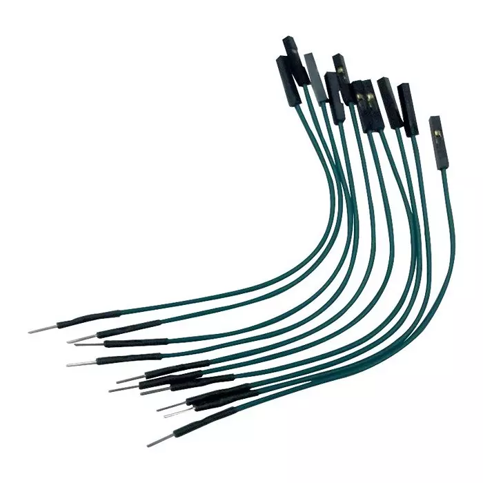 TWIN INDUSTRIES Jumper Wire, 24Awg, 10Cm, TW-MFP-10 (Pack of 10)