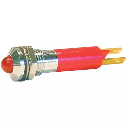 WAMCO Panel Mount Indicator, Led, 8Mm, Red, 28V, WL-19040453