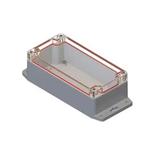 SERPAC Enclosure, Flanged, Grey/Clear, Pc, RBF63P06C16G