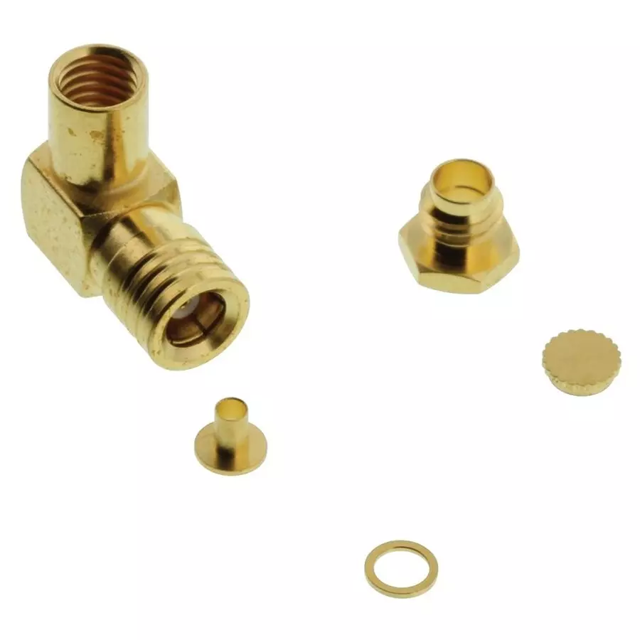 GREENPAR - TE CONNECTIVITY Rf Coaxial, Smb, Right Angle Plug, 50Ohm, 1-1478008-0