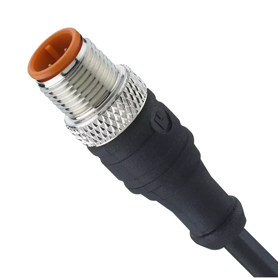 LUTRONIC Sensor Cord, 4P M12 Plug-Free End, 16.4 , 1210 04 301 5M