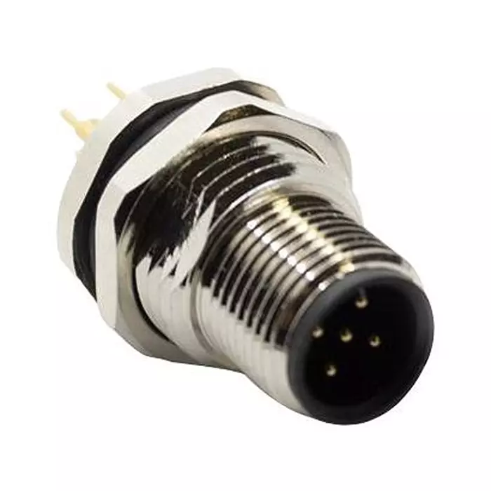 MUELLER ELECTRIC SENSOR CONN, M12, MALE, 5POS, PANEL, AI-T00209