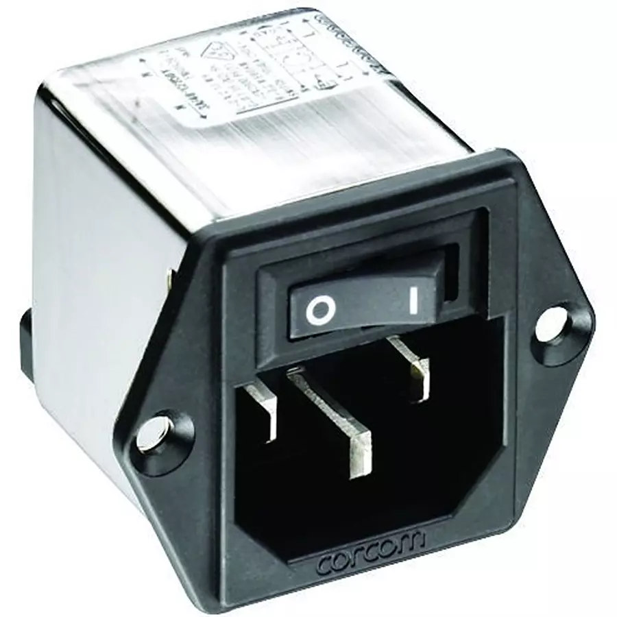 CORCOM - TE CONNECTIVITY POWER ENTRY MODULE, MALE, 15A, 15CUFE1.