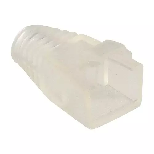 TUK STRAIN RELIEF BOOT, RJ45, PVC, CLEAR, PS2CLR8 (Pack of 100)