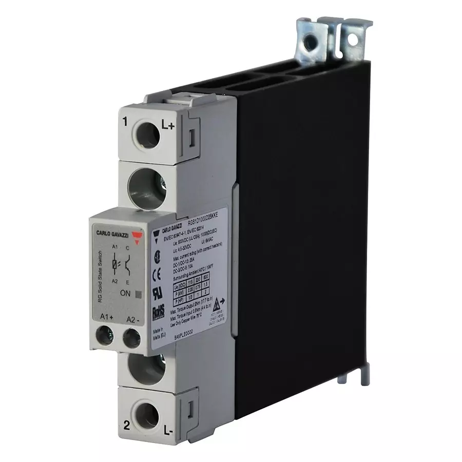 CARLO GAVAZZI SOLID STATE CONTACTOR, 30A, 4-32V, PANEL, RGC1A60D30KKE